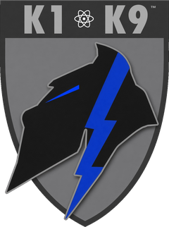 K1K9™ SCAD™ blue division logo